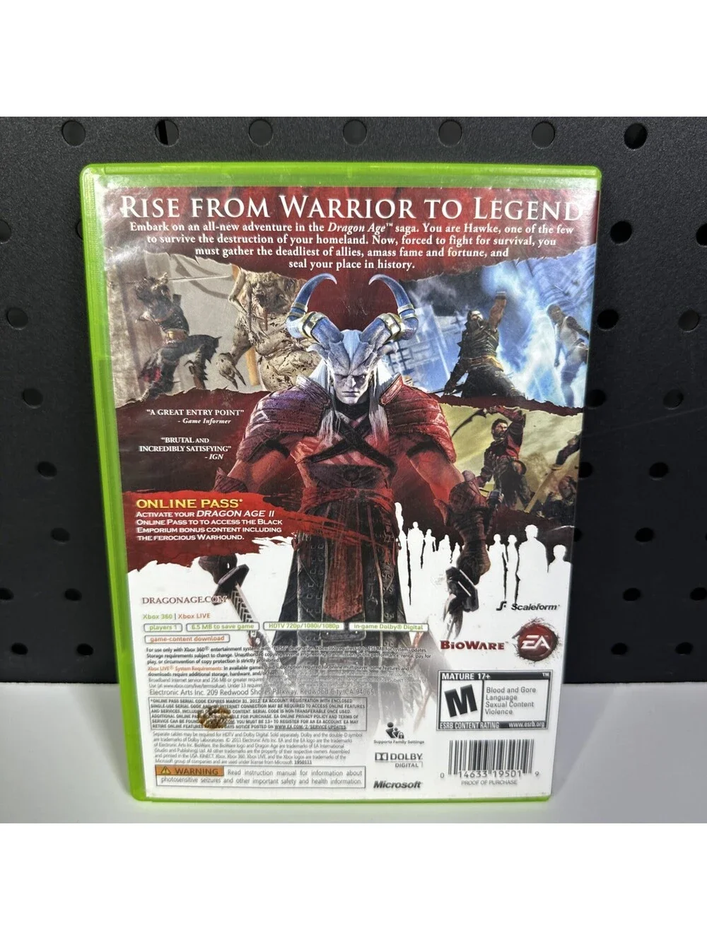 Dragon Age II (Microsoft Xbox 360, 2011) Complete TESTED WORKING